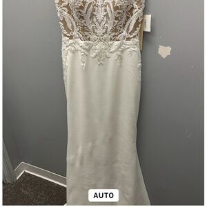 Elegant White Lace Gown